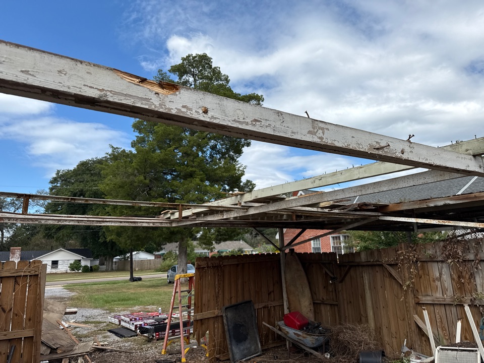 Prattville, AL - Awning removal underway downtown Prattville on First street! 