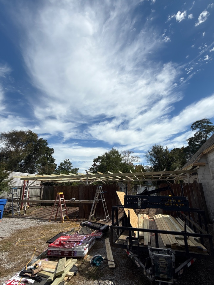 Prattville, AL - Framing for metal roof install! Prattville, AL