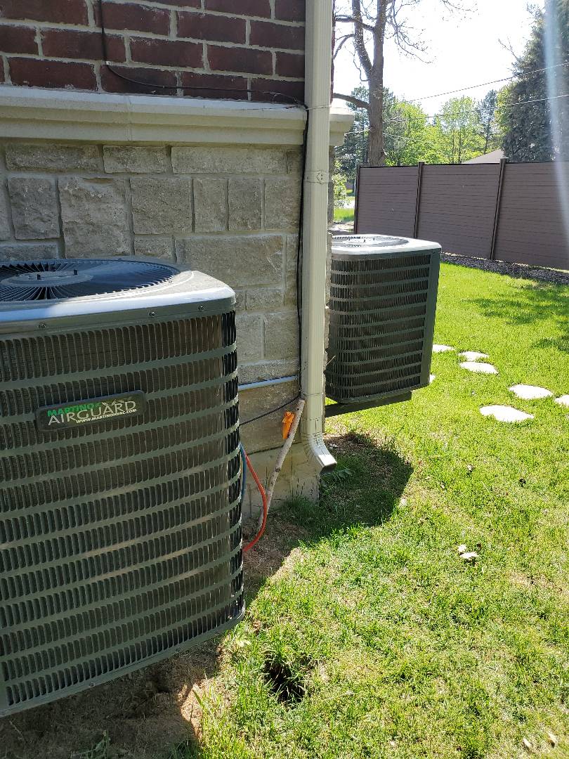 Two AC tune ups on a Martino Airguard AC, located in Markham