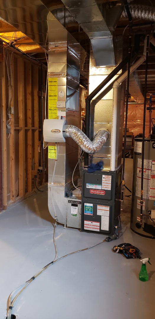 Niagara-on-the-Lake, ON - Performing yearly maintenance on a Goodman furnace in Niagara on the Lake Niagara-on-the-Lake, ON - Performing yearly maintenance on a Goodman furnace in Niagara on the Lake