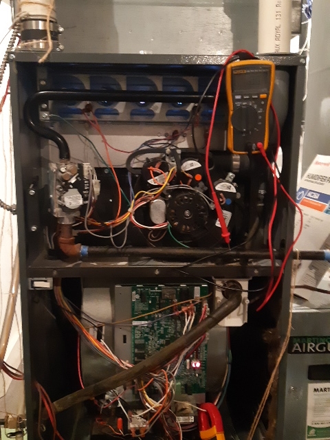 North York, ON - In north york working on a goodman two stage furnace tune up North York, ON - In north york working on a goodman two stage furnace tune up
