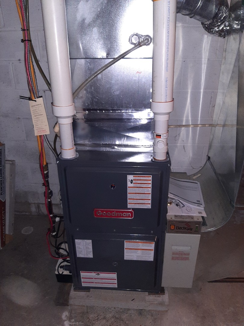 Installed 100 btuh furnace