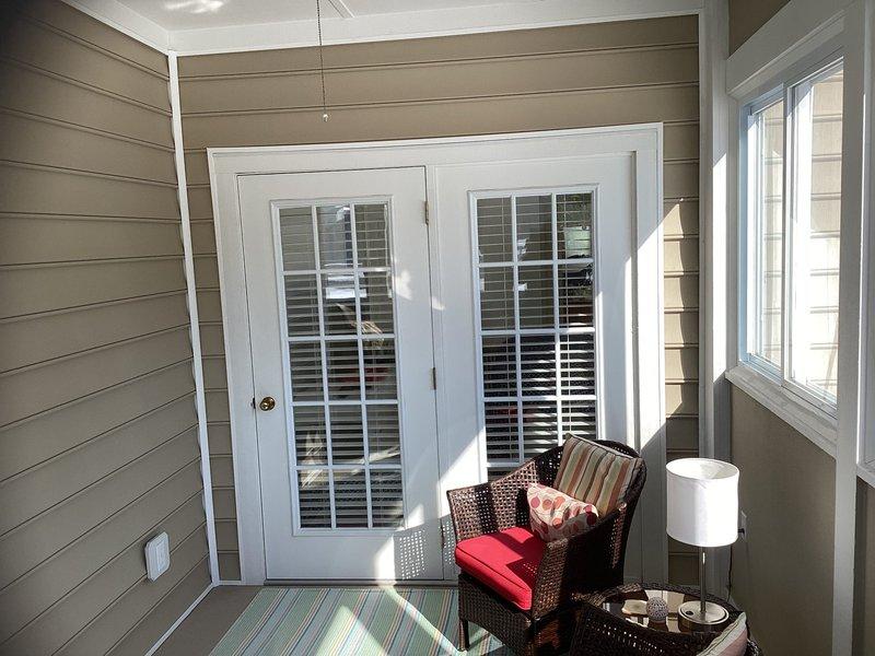 Conducted site evaluation for installation of Mitsubishi ductless mini-split system in client's enclosed sunroom. Assessed current cooling solution (portable AC unit with flexible exhaust) and evaluated space characteristics including window configuration, wall composition, and potential mounting locations. Sunroom features extensive windows on three sides with horizontal siding walls, requiring strategic placement for optimal performance and aesthetics.