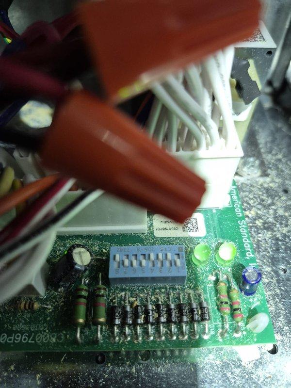 Responded to no heat complaint with downstairs unit non-operational and thermostat blank. Discovered power issue to thermostat, restored power and verified proper operation. System now functioning with heat output confirmed at 44°F with setpoint of 55°F. All components operating within normal parameters.