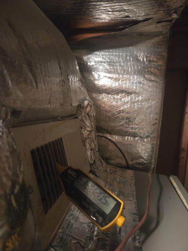 Successfully removed and replaced first floor heat pump system with new American Standard 3-ton multi-stage 17 SEER unit. Installation included adapting existing metal trunk duct with transition fittings, mounting outdoor unit on existing stand, flushing and pressure testing refrigeration lines, and installing a 15KW heater with breaker and 1" filter rack. Connected system to existing Nest thermostat and verified proper operation.