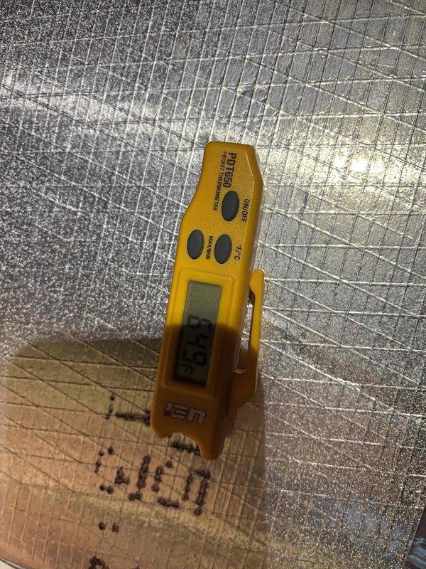 Responded to no heat call for upstairs zone. Measured 43.5°F supply air temperature with UEi instrument. Inspected thermostat wiring and found loose connection at W terminal (heat call wire). Secured connection and verified proper operation of system with heat now functioning correctly at both zones.