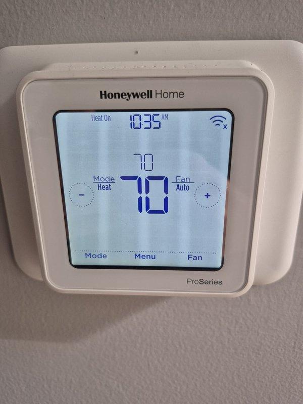 Responded to premium agreement customer reporting intermittent heating concerns. System inspection revealed normal operation with heat functioning properly at time of visit. Performed electrical testing at breaker panel showing 11.0 amp draw, within acceptable range. Verified thermostat operation with temperature set to 70°F in heat mode. Confirmed all components functioning correctly with no immediate repair needs.