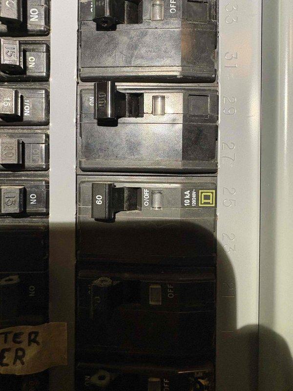 Performed scheduled heating maintenance service on dual HVAC systems. Inspected electrical panel connections, noting proper 80-amp breaker configuration for system operation. Replaced four 13x21.5x1 air filters (actual size 12-7/8x21-1/2x3/4) and examined ductwork insulation, identifying areas with damaged foil wrapping that will require future attention.