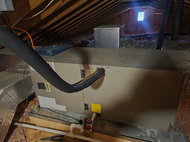 Responded to no heat call for system 10+ years old. Diagnosed faulty limit switch causing system shutdown during heating cycles. Replaced limit switch, cleaned flame sensor, and checked thermostat operation - system now functioning properly with consistent flame and normal cycling.