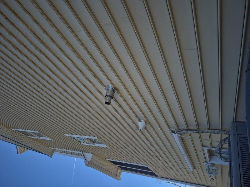 Responded to no hot water complaint. Upon inspection of the water heater, found the unit installed in a utility space with proper venting and insulation intact. Observed exhaust duct and PVC piping connections in good condition. Service restored hot water functionality.