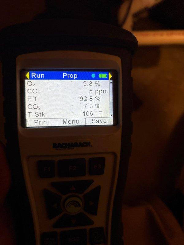 Successfully completed installation of a complete HVAC system, including removal and disposal of old equipment, installation of a Carrier 59SC2E100M21 92% Gas Furnace with ECM Blower, Carrier 26SCA560W003 5-Ton 15 SEER Air Conditioning Unit, Carrier CAAMP6121 evaporator coil, and Honeywell Digital WiFi Thermostat. Combustion analysis confirmed optimal system performance with 92.8% efficiency, and all components were properly integrated with existing ductwork using custom metal transitions.