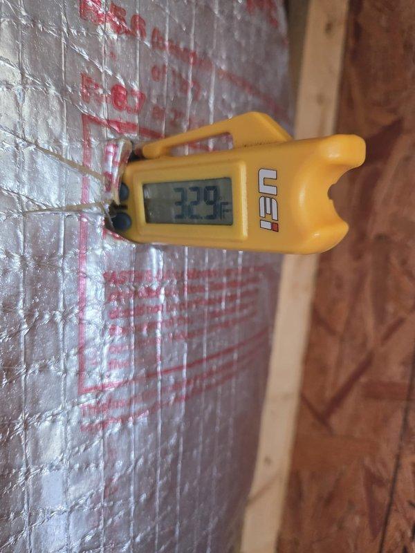 Performed routine cooling maintenance on two systems at residential property. Conducted temperature differential measurements with digital instruments, recording readings of 32.9°F and 66°F at supply registers. All systems functioning within normal parameters.