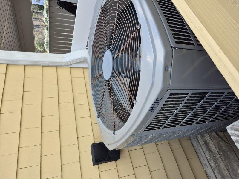 Responded to service call for upstairs HVAC system located in attic that was running continuously despite reaching setpoint temperature. Diagnostic inspection revealed thermostat was correctly displaying 71°F with heat setting at 71°F but system failed to disengage. Performed system reset and recalibrated thermostat control parameters to restore proper cycling operation. Verified proper function through multiple test cycles before returning system to service.
