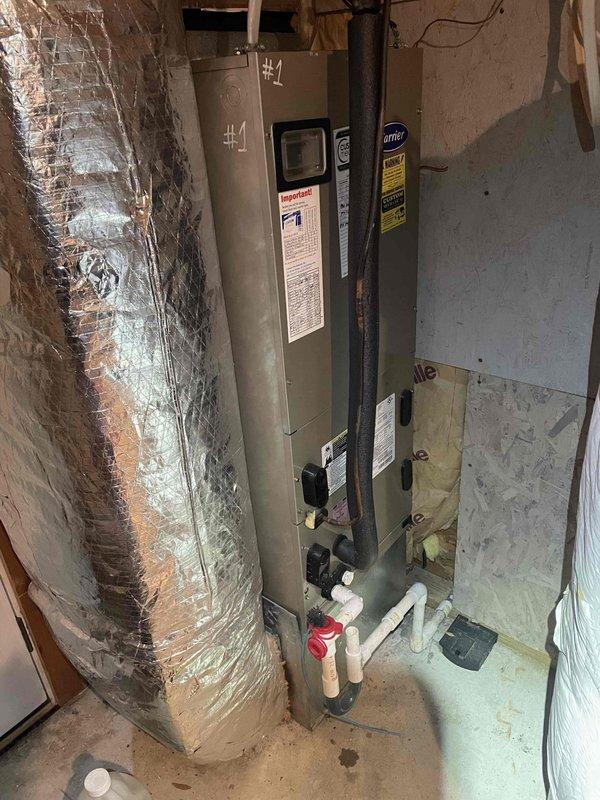 Performed routine cooling maintenance check on two HVAC systems. Accessed property using provided key and inspected both systems (#1 furnace with attached cooling components and A.O. Smith water heater). All components functioning properly with no issues identified; systems are operating within normal parameters.