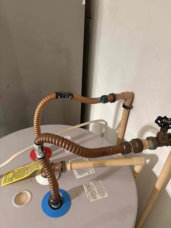 # HVAC Maintenance - Cooling 2 Systems Service Report

Completed comprehensive preventive maintenance service on dual cooling systems as part of scheduled Cool Check program. Performed thorough inspection of both HVAC units including refrigerant level verification, electrical component testing, and condensate drain line evaluation. All systems found to be operating within manufacturer specifications with no immediate service requirements identified.

During the inspection, documented existing plumbing and mechanical equipment configuration including water heater connections and associated copper and PVC piping systems. Photographed equipment layout for service records. Customer provided onsite payment approval for service call. Maintenance agreement renewal attachment scheduled for future date, with next preventive maintenance visit programmed into service schedule for March 2026.