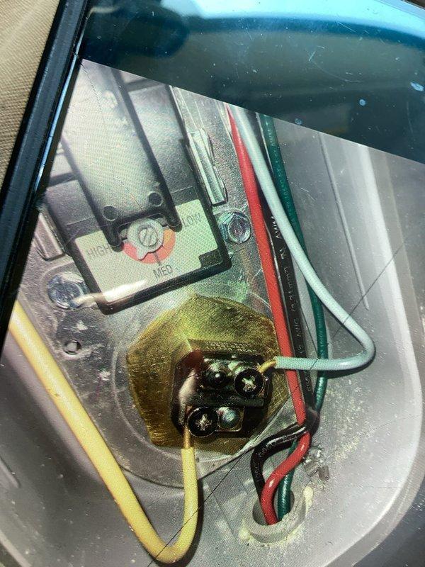 Completed warranty replacement installation of Rheem tanked water heater. Removed existing failed unit and installed new tank with proper water supply connections, pressure relief valve, and electrical wiring to terminal block. Verified all plumbing connections for proper sealing, tested pressure gauge readings, and confirmed electrical connections with appropriate wire terminations. System tested and operational upon completion.