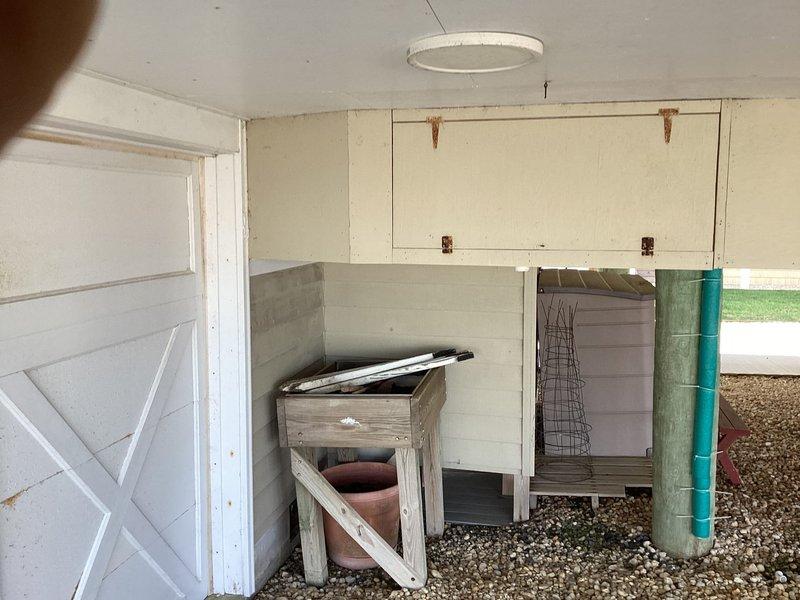 Provided estimate for outside water supply line repair requiring immediate attention. Assessed condensate line rerouting needs, which customer has elected to postpone. Documented existing conditions of utility area and exterior plumbing infrastructure, noting potential for extensive repair work that may require owner consultation for scheduling purposes.