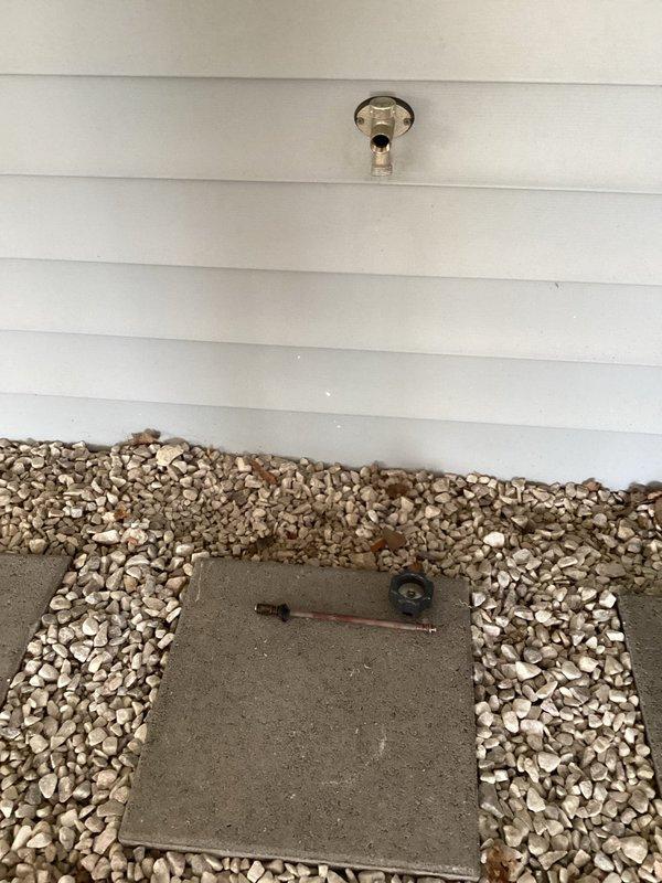 Responded to service call for leaking exterior silcock at front of residence. Upon arrival, inspected the hose bib and surrounding area, identifying active leak at the silcock connection point. Shut off water supply to the affected fixture, removed the faulty silcock assembly, and installed new frost-free silcock with proper sealing and secure mounting to exterior wall. Tested the new installation for proper operation and verified no leaks present. Restored water supply and confirmed fixture functioning correctly with no dripping or water loss. Left work area clean with all debris removed.