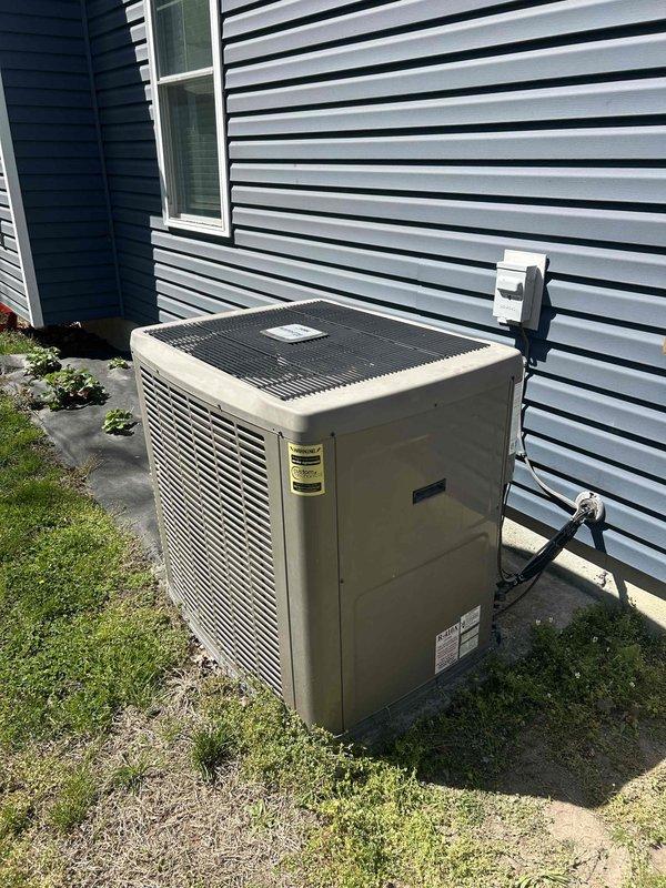 Responded to no cooling complaint on residential air conditioning system. Accessed outdoor condenser unit and crawlspace entry to perform diagnostic evaluation and preventive maintenance service. System was not maintaining adequate temperature differential, with indoor conditions elevated above setpoint. Completed full system inspection, performance testing, and tune-up procedures to restore proper cooling operation and efficiency.