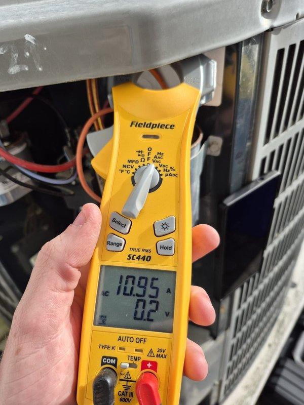 Performed cooling season maintenance inspection on multiple HVAC systems. Verified thermostat operation and calibration, measured electrical current draw and voltage at condensing units, and inspected refrigerant lines and internal components to ensure proper system performance for the upcoming cooling season.