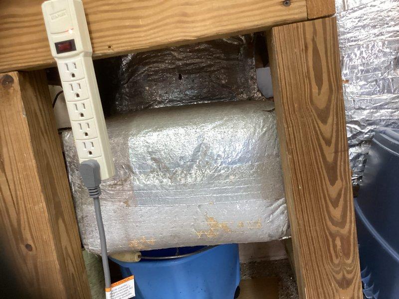 Conducted comprehensive site evaluation for complete HVAC system replacement including furnace and air conditioning unit. Assessed existing equipment location in utility space, documented current ductwork configuration with reflective insulation, and evaluated electrical connections and crawlspace access for installation requirements. Provided detailed replacement estimate for new heating and cooling system.