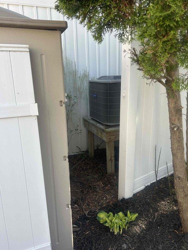 Responded to no cooling complaint at rental property. Upon arrival, performed system diagnostics and discovered severely clogged air filter restricting airflow to the system. Filter was completely saturated with dust and debris, preventing adequate air circulation through the evaporator coil. Replaced dirty filter with new filter, restored proper airflow to the unit. System tested and confirmed cooling operation restored to normal parameters.