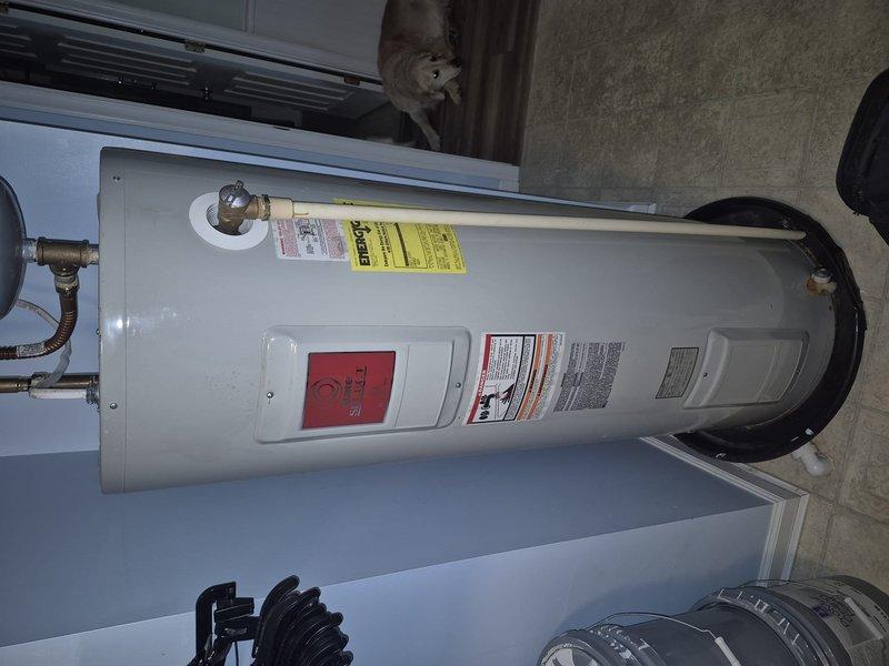Responded to service call for water heater not maintaining hot water and malfunctioning garbage disposal. Inspected water heater unit and found sediment buildup affecting heating efficiency. Flushed water heater tank to remove mineral deposits and tested heating element functionality. Examined garbage disposal unit and identified worn rubber gasket with visible deterioration, mold accumulation, and rust discoloration at seal interface. Recommended replacement of disposal gasket to restore proper operation and prevent leaks. Verified water heater restored to normal operating temperature and documented equipment condition with photographs for service records.