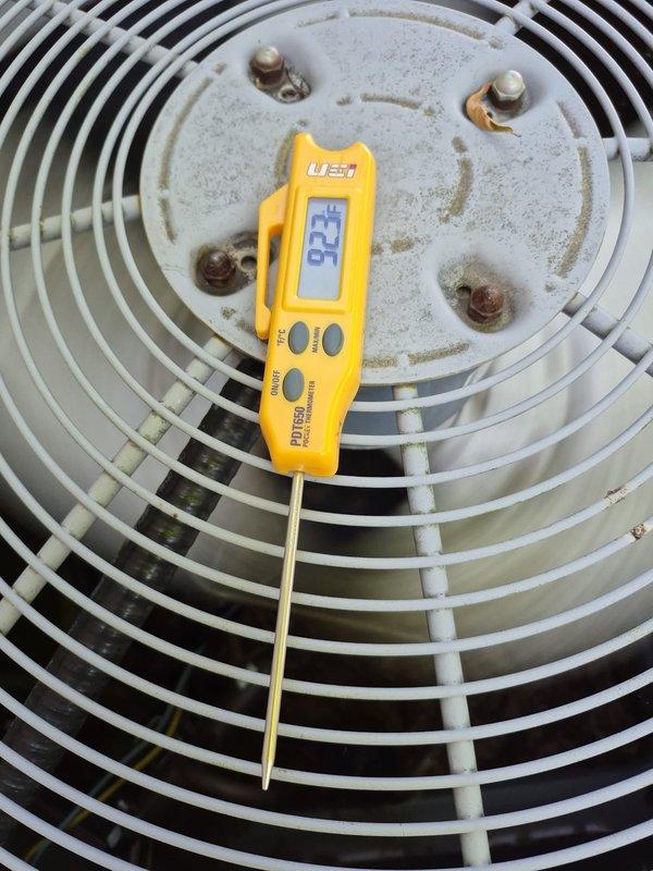 Responded to return no cool call on residential air conditioning system. Previous technician had rewrapped the sensing bulb the day prior, but unit still not cooling properly. Performed diagnostic testing of outdoor condenser unit and measured operating temperatures using digital HVAC analyzer, which indicated abnormal readings. Inspected sensing bulb installation and system operation to determine root cause of continued cooling failure and completed necessary repairs to restore proper system function.