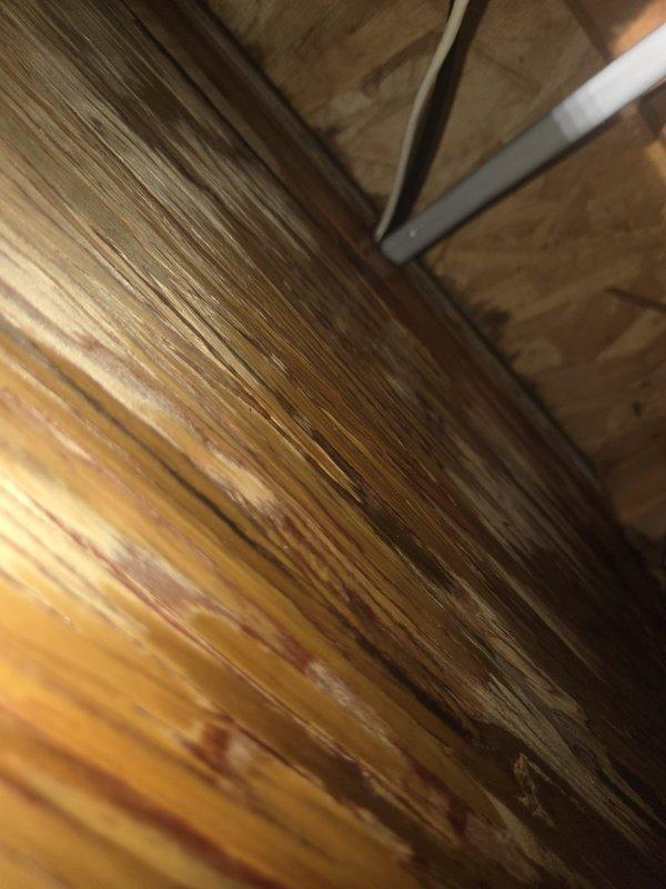 Responded to no cooling complaint on aging HVAC system. Upon arrival, accessed attic space to inspect air handler and associated ductwork. Performed visual inspection of equipment location, structural components, and utility routing including refrigerant lines, condensate drainage, and electrical connections. Documented existing conditions of installation environment and accessibility for service work. Unit requires further diagnostic testing to determine root cause of cooling failure.