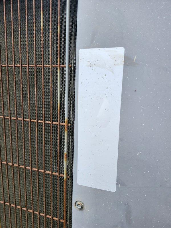 Completed full HVAC system replacement including removal and disposal of existing equipment. Installed 5A6H7036 17 SEER heat pump outdoor unit on existing stand with SaltShield Heresite coating applied for corrosion protection. Installed 5TEM6D04 variable speed fan coil unit in drain pan with shutoff valve and BAYHTR1715BRKR 15KW heater with breaker. Furnished and installed transition fittings to adapt new equipment to existing trunk duct system. Sealed return duct around stairwell and inspected all ductwork to ensure no air leaks present. Flushed, pressure tested, and recharged refrigeration lines to manufacturer specifications. Installed two Honeywell TH6320WF WiFi thermostats for system control. Completed any necessary carpentry, patching, and painting around access points. Performed maintenance service on both first and second floor systems upon completion of installation.