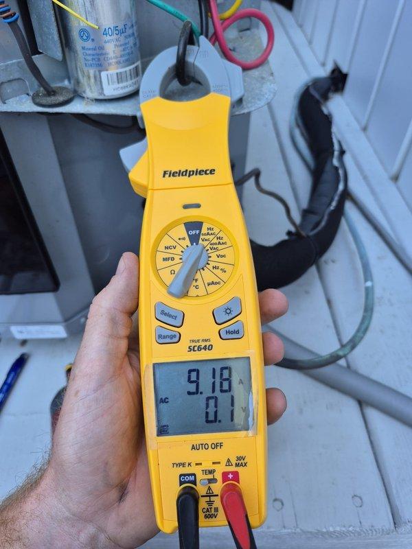 Completed Platinum membership maintenance service on two HVAC systems. Performed comprehensive system inspections including thermostat functionality verification on Honeywell Home ProSeries unit, electrical diagnostics using clamp meter to measure amperage and voltage readings, and capacitor testing showing 40/5uF dual run capacitor operating within specifications. All systems found operating properly with no deficiencies noted at time of service.