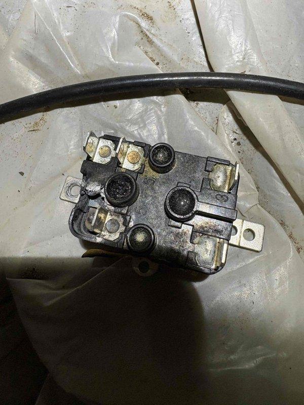 Responded to no cooling call and performed system diagnostics. Upon inspection, found failed contactor with severely oxidized terminals and carbon buildup preventing proper electrical contact. Measured supply air temperature at 15°F temperature split, confirming inadequate cooling performance. Replaced defective contactor, verified proper electrical connections, and tested system operation. Unit restored to normal cooling operation with appropriate temperature differential across evaporator coil.