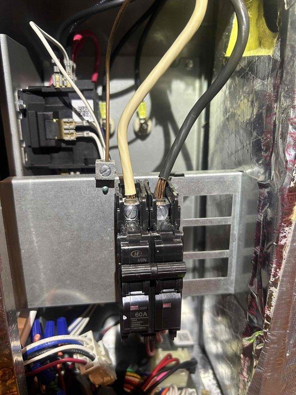Completed routine cooling maintenance visit on two HVAC systems. Performed comprehensive inspection of electrical components including circuit breakers, disconnect switches, and terminal connections. All wiring connections were verified secure with proper terminations, and electrical panels showed normal operation with no deficiencies noted.