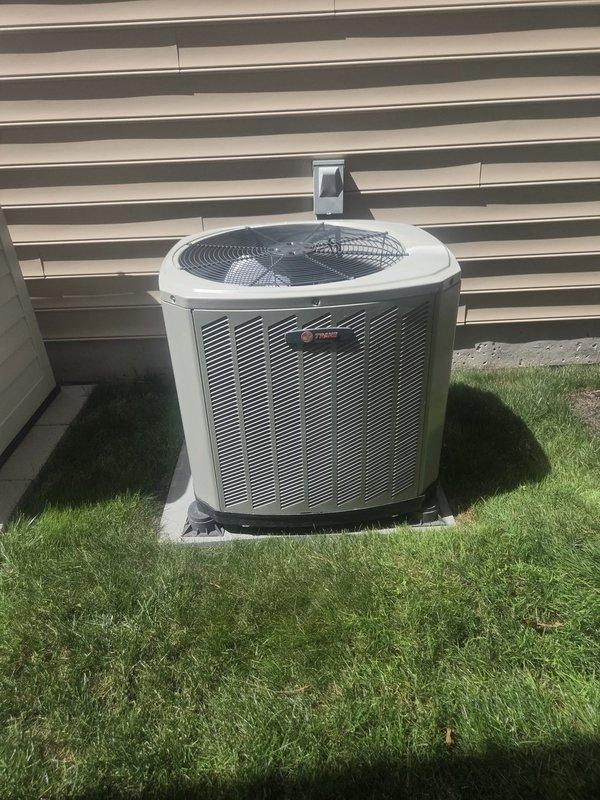 Completed preventive maintenance cooling inspection on residential HVAC system. Accessed attic-mounted air handler unit and exterior Trane condenser unit, performed standard cool check procedures including temperature differential readings, refrigerant level verification, electrical component inspection, and airflow assessment. Customer provided access key and left air filters inside front door as arranged; all system components operating within normal parameters at time of inspection.
