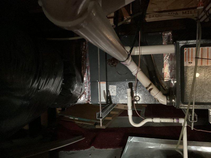 Conducted site assessment for mini split installation in upstairs areas requiring two indoor heads for loft and studio spaces. Evaluated existing HVAC infrastructure in attic including current ductwork, air handling equipment, and available space for outdoor condenser and refrigerant line routing. Documented installation conditions and structural considerations to determine optimal placement for indoor wall-mounted units and connection pathways.