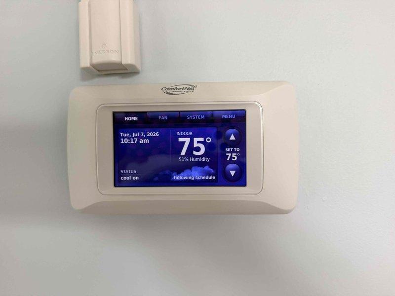 Diagnosed refrigerant leak in outdoor coil of communicating HVAC system. System is out of warranty and requires replacement of both the outdoor coil and condensing unit. Provided estimate for complete outdoor unit replacement to restore system functionality.