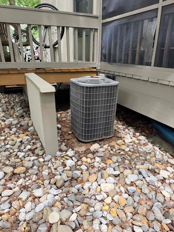Evaluated 21-year-old Carrier HVAC system and provided repair versus replacement consultation. Diagnosed indoor fan control board (model CNTHK61EA006) and outdoor dual run capacitor (35/5 MFD, 440V) as components requiring replacement on 2005 equipment. System currently operational but nearing end of service life. Generated comprehensive quote for component replacement including fan control board and dual run capacitor, while also providing full system replacement options for homeowner consideration.