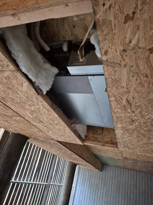 Responded to no cooling complaint on Mitsubishi Electric heat pump system less than 10 years old. Upon arrival, performed initial diagnostic assessment of outdoor unit and indoor air handler components. System required technical support consultation with manufacturer to properly diagnose the issue. Documented equipment installation including outdoor condensing unit mounted on exterior wall with electrical disconnect and refrigerant line set, as well as indoor air handler installation in attic space with proper ductwork connections and insulation. Coordinated with technical support team to identify root cause of cooling failure and determine appropriate resolution steps. Estimated 2-4 hours for complete diagnostic process and repair completion.