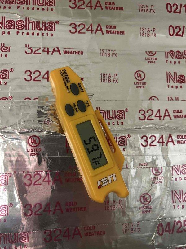 Responded to no cooling complaint on residential HVAC system. Upon inspection, measured supply air temperature at 53°F indicating inadequate cooling performance. Investigated refrigerant lines and electrical connections at the air handler, checking for proper voltage, secure wire connections, and refrigerant line integrity. Verified all electrical wiring was properly routed and secured, with no visible damage to copper refrigerant tubing or insulation.