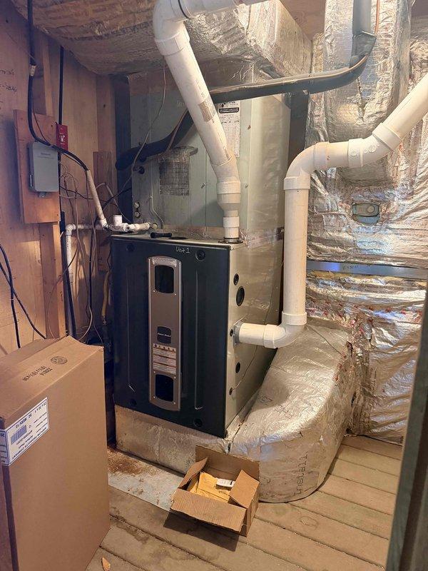 Responded to no cooling condition on main floor air conditioning system. Diagnosed 2013 outdoor condensing unit with failed compressor requiring replacement along with all start components and filter drier. Unit is 13 years old and out of warranty, prompting recommendation for full system replacement rather than repair. Parts ordered with four business days lead time for delivery.