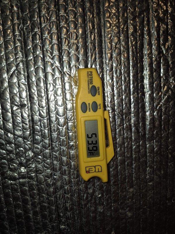 Completed routine cooling maintenance visit at clubhouse location requiring FOB access from property management. Performed comprehensive system inspection and diagnostics using clamp meter, recording amp draw of 15.59 amps indicating normal compressor operation. Measured supply air temperature at 36.5°F at evaporator coil, confirming proper refrigerant charge and efficient heat exchange. All electrical connections inspected and found secure, system operating within manufacturer specifications with no deficiencies noted.