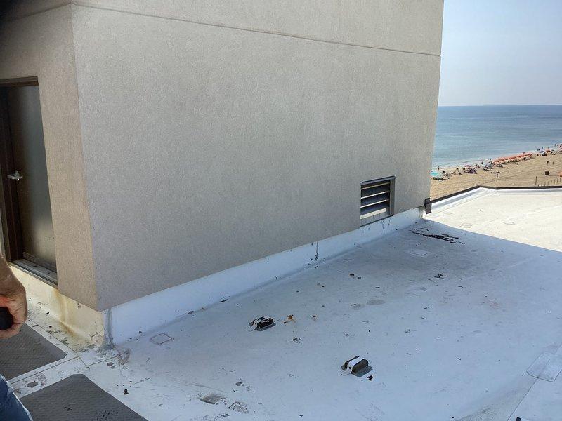 Conducted site evaluation for mini split installation at beachfront multi-story residential building. Assessed exterior facade and rooftop area to determine optimal placement for outdoor condenser unit and indoor air handler locations. Evaluated rooftop membrane condition, structural support requirements, and clearance specifications for equipment installation while considering coastal environmental factors and building architecture.
