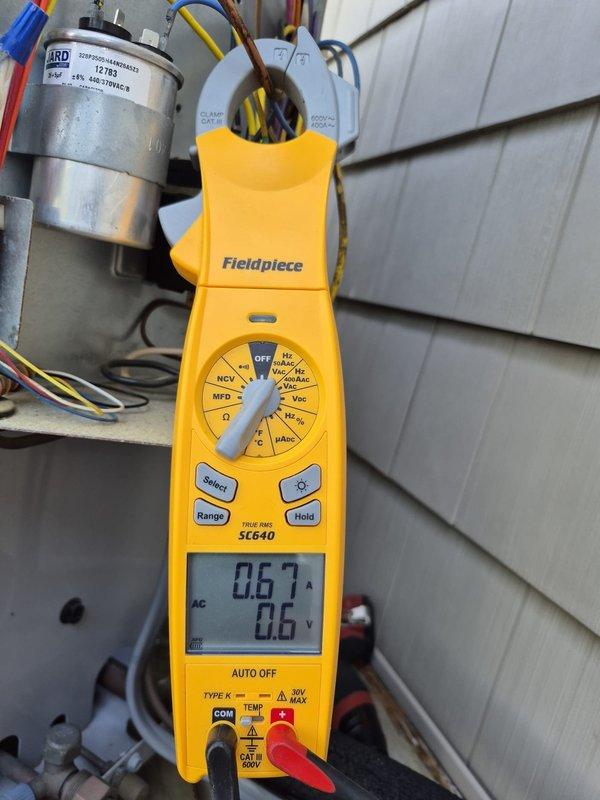 Completed scheduled cooling maintenance on two HVAC systems. Performed comprehensive diagnostics including capacitor testing, amperage draw measurements, and motor performance evaluation. All electrical components tested within manufacturer specifications. Capacitor readings showed proper microfarad values. Compressor and condenser fan motor amp draws verified at acceptable operating levels. Inspected all electrical connections and wire terminations for security and proper condition. Systems operating efficiently with no deficiencies noted.