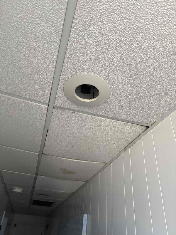 Completed comprehensive tune-up and inspection on single HVAC system. All components were evaluated for proper operation, with special attention given to ceiling-mounted equipment and ductwork connections. Documented specific reference points on ductwork for future service identification and provided photographic records of system location and condition.