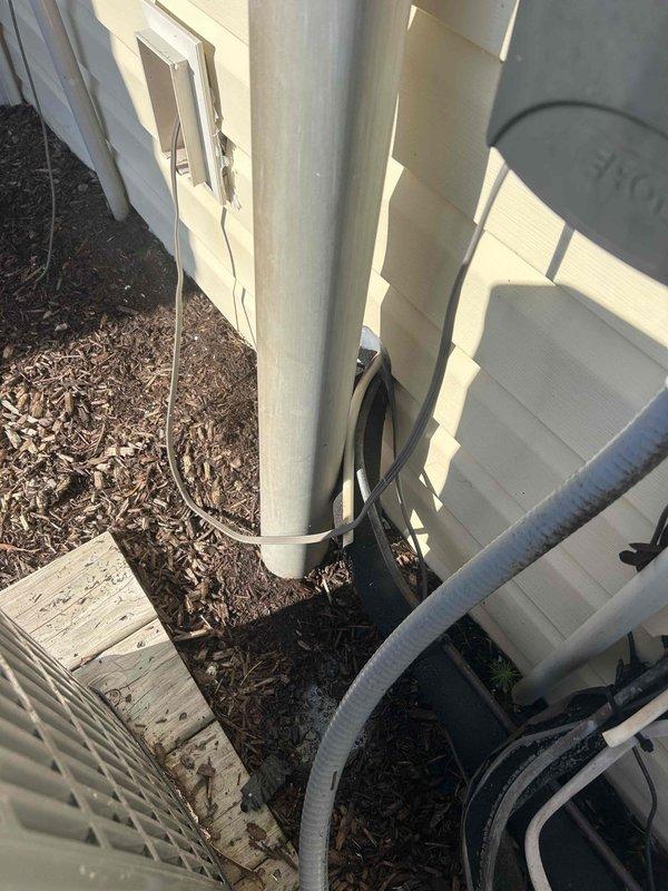 Performed routine cooling maintenance visit on residential HVAC system. Inspected evaporator coil assembly using UV lighting, confirming clean condition with no debris accumulation or biological growth. Addressed condensation line leak issue at patio discharge point, cleared blockage, and verified proper drainage flow from air handler to exterior termination point, resolving HOA-reported water discharge concern.