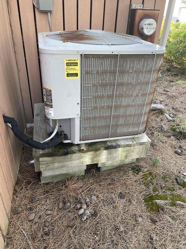 Responded to no cooling call on Carrier system. Upon arrival, found unit completely non-operational with no power to air handler or outdoor condensing unit. Diagnosed failed electrical disconnect, replaced component, restored power to system, and verified proper operation of both indoor and outdoor units with normal cooling cycle established.