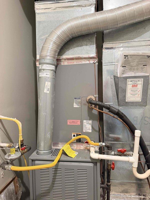 Diagnosed an 18-year-old residential HVAC system with a locked compressor on the air conditioning side. Assessed the overall condition of the equipment and recommended full cooling system replacement due to the age of the unit and compressor failure. Provided homeowner with replacement estimate for the AC components while retaining the existing furnace, as the system consists of a furnace with a straight cooling configuration.