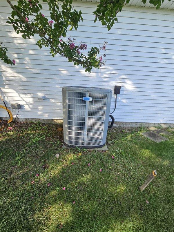 Completed comprehensive preventive maintenance tune-up on residential HVAC system including indoor air handler located in attic space and outdoor condensing unit. Inspected all system components, verified proper operation of equipment, checked refrigerant lines and electrical connections, and confirmed system is operating within manufacturer specifications.