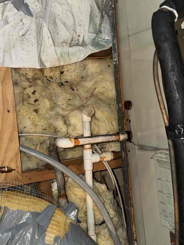 # HVAC Service Report - No Cool Condition

## System Diagnosis and Repair

Responded to a no cooling complaint on a residential HVAC system less than 10 years old. Upon arrival, accessed the attic-mounted air handler to perform diagnostic evaluation. Inspected the complete ductwork system, including both supply and return air pathways. Noted flexible ductwork with proper insulation wrapping throughout the attic space.

Conducted thorough examination of the air handler unit and associated refrigerant lines. Verified electrical connections, tested capacitor functionality, and measured system pressures. Inspected condensate drain lines and PVC piping assembly for proper drainage and potential blockages. Checked all mechanical and electrical components for proper operation.

Identified and resolved the issue preventing cooling operation. Tested system performance following repairs to confirm proper airflow, temperature differential, and overall functionality. System restored to normal cool