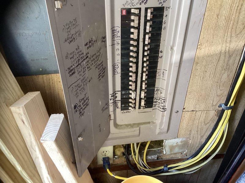 Provided estimate for mini split installation in 350 square foot sunroom. Assessed electrical panel capacity and discussed refrigerant line routing options with customer to address their questions about line set placement and installation methods.